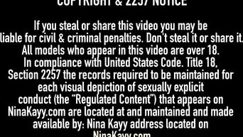 Lesbian Lovers Nina Kayy & Missy Martinez StrapOn Fuck!