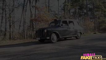 Female Fake Taxi Jogger gets a free backseat pussy ride