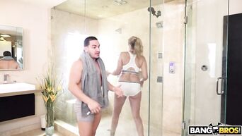 Fucking The Stepson In The Shower