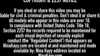 Nympho Nina Kayy Pussy Pounded By A Big Black Cock