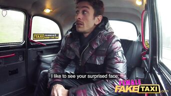 Female Fake Taxi Sexy wild blonde sucks and fucks Italian cock