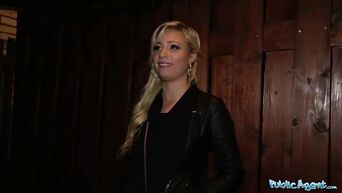 Public Agent Stunning German blonde babe paid to fuck