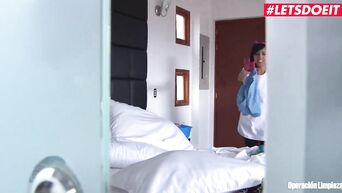 LETSDOEIT - Young Latina Maid Fucks Client For a Bigger Tip