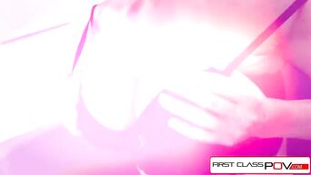 FirstClassPOV - Big booty Krissy Lynn is punished by a big dick, big boobs