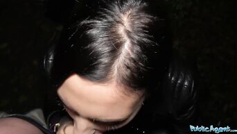 Public Agent Sexy tattooed horny minx night time fuck and facial