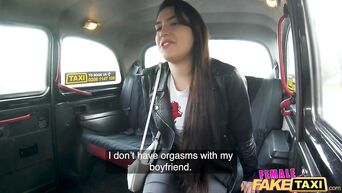 Female Fake Taxi Backseat lesbian orgasm lessons