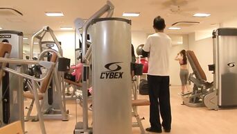 Asian Babe Gets Fucked At The Gym
