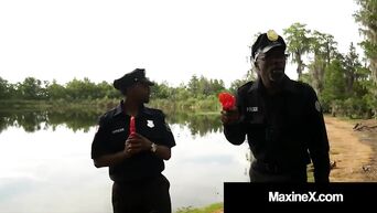 Cambodian Cop Maxine X Fucked By 7 Big Black Zombie Cock