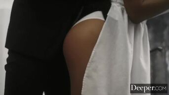 Deeper. Sexy Maid Autumn Falls Recevies an Unforgettable Bonus