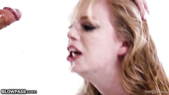 BlowPass Dolly Leigh Extreme Deepthroating Facefuck