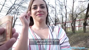 Public Agent Josephine Jackson exposes her big boobs and screws