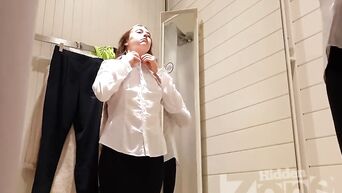 nice girl in rest room