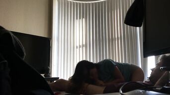 Tiny Asian morning sex on hidden camera