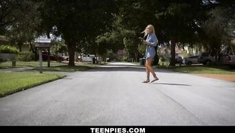 TeenPies - Small Tits Blonde Gets A Hot Creampie