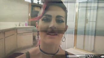 RawAttack - Big booty Tana Lea is punished by a big dick, interview