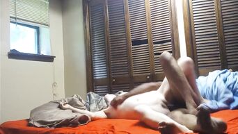 real amateur sweet fun sex! chair bed doggystyle interracial