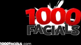 1000Facials Natural Busty Teen Tit & Face Fucked to Cum