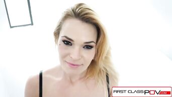 FirstClassPOV - Blaten Lee take a monster cock in her throat, big booty