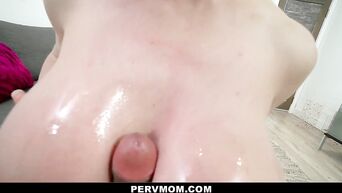 PervMom - Hot Cougar Fucks Her Stepson In The Shower