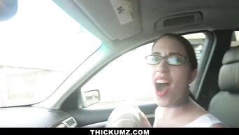 Thickumz - Big Ass Teen Cocks Her Load With a Stud