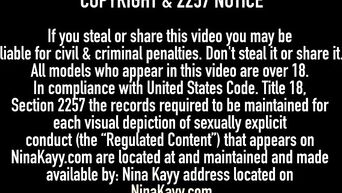 Hot Big Butt Nina Kayy Slobbers & Pumps On Big Black Cock!