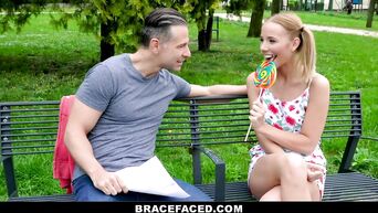 BraceFaced - Pretty Girl With Braces Gets Cum All Over