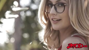 Nerdy Alexa Grace BBC banged before facial cum spray