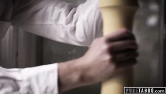 PURE TABOO Schoolgirls Punished After Breaking In House!