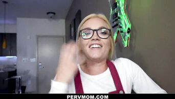 PervMom - Kinky Cougar And Stepdaughter Share A Huge Cock