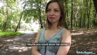 Public Agent Lilit Sweets tight pussy grips agents hard dick