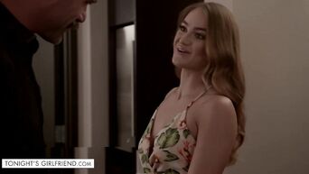 Tonights Girlfriend Kenzie Madison has sex with a client for the first time