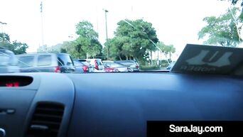 PAWG Sex Queen Sara Jay Bangs Big Black Cock Boober Driver!