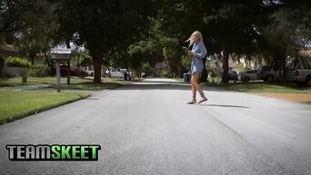 ExxxtraSmall - Petite Teen Mounts And Rides A BWC Hunk