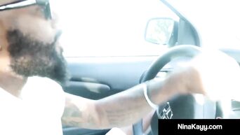 Phat Ass Babe Nina Kayy Bangs A BBC Boober Driver!