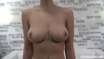 Young 19yo Brunette with BIG Natural Tits