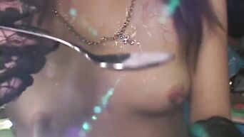 Classy Japanese babe gets covered with cum - Japanese Bukkake Orgy