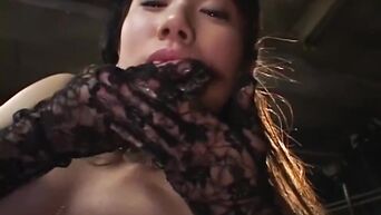 Classy Japanese babe gets covered with cum - Japanese Bukkake Orgy
