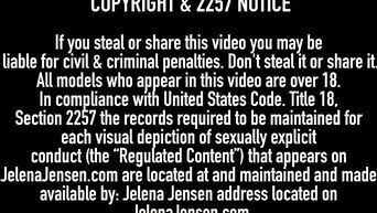 Busty Besties Jelena Jensen & Latina Vanessa Cruz Eat Each Other's Pussy!