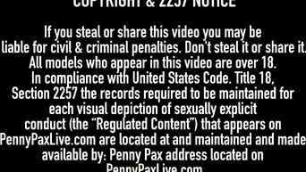 Ginger Bush Penny Pax & Shane Blair Grind Their Twats!
