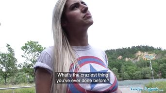 public agent hot latina twerker mia linz destroyed outdoors