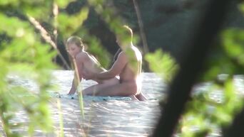 Public Russian Beach Couple Sex Hidden Cam Voyeur