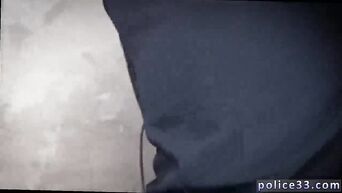 Cool blowjob for the prisoner from the cops