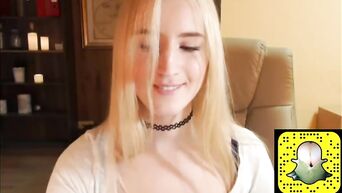 Blonde masturbates with a desire to cum