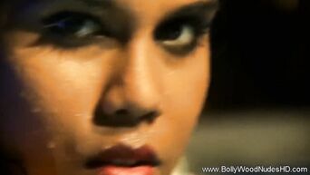 Indian girl shows an erotic show in the water for romantic music