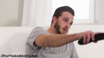 Family HD porn: MILF massages and fucks with a stepson