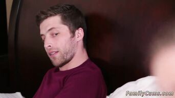 Family porn: Sister jerking off brother, and he masturbates her pussy