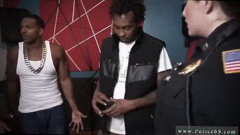Two busty MILFs with big asses are engaged in oral sex with black bandit