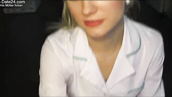 German porn: nurse sucks dick and is engaged in vaginal sex with patient