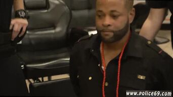 MILFs in police uniform suck big black dick in Detroit's hairdresser