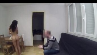 Porn: Spanish slut fucks with regular customer at home